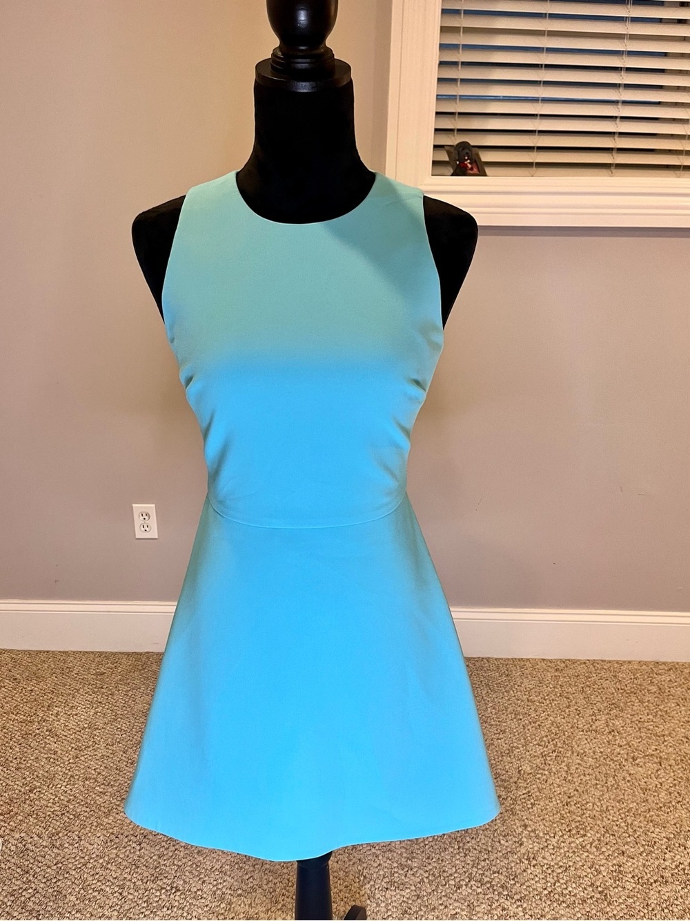 NWT Elizabeth and James Aqua Sleeveless A-Line Mini Dress- size 2